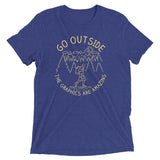 Go Outside The Graphics Are Amazing Men's Tri-Blend Tee