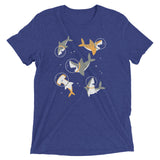 Sharks In Space Men's Tri-Blend Tee