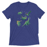 Dinos In Space Men's Tri-Blend Tee