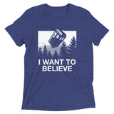 I Want To Believe Tardis Men's Tri-Blend Tee