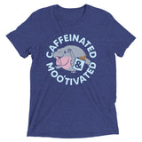 Caffeinated & Moo'tivated Men's Tri-Blend Tee