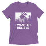 I Want To Believe Tardis Men's Tri-Blend Tee