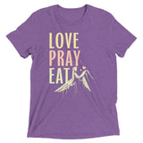 Love Pray Eat Men's Tri-Blend Tee