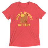 Don't Worry Be Capy Men's Tri-Blend Tee