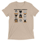 Monsters Of The World Men's Tri-Blend Tee
