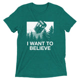 I Want To Believe Tardis Men's Tri-Blend Tee