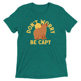 Don't Worry Be Capy Men's Tri-Blend Tee