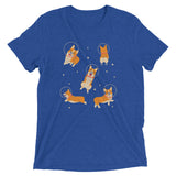 Corgis In Space Men's Tri-Blend Tee