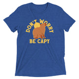 Don't Worry Be Capy Men's Tri-Blend Tee