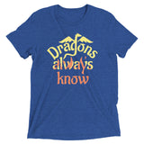 Dragons Always Know Men's Tri-Blend Tee