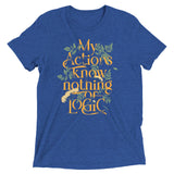 My Actions Know Nothing Of Logic Men's Tri-Blend Tee