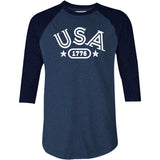 USA 1776 - 3/4 Sleeve Raglan T-Shirt