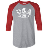 USA 1776 - 3/4 Sleeve Raglan T-Shirt