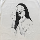 AALIYAH 2001 HEAVYWEIGHT WHITE T-SHIRT