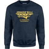 Verdugo Hills - La Crescenta, CA - Vintage Bowling Alley - Unisex Sweatshirt