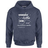 Verdugo Hills v2 - La Crescenta, CA - Vintage Bowling Alley - Unisex Hoodie
