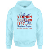 Vernon Dusters - Texas - Vintage Defunct Baseball Teams - Unisex Hoodie
