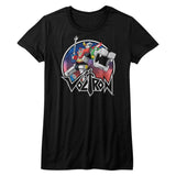 Voltron Circle Robot Sketch Womens T-Shirt