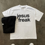JESUS FREAK HEAVYWEIGHT WHITE T-SHIRT