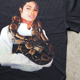 MJ 'PYTHON' HEAVYWEIGHT FADED BLACK T-SHIRT