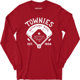 Watertown Townies - Massachusetts - Vintage Defunct Baseball Teams - Long Sleeve T-Shirt