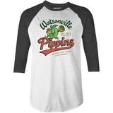 Watsonville Pippins - California - Vintage Defunct Baseball Teams - 3/4 Sleeve Raglan T-Shirt