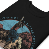 Waylon Jennings A Little Outlaw in Em Sweatshirt