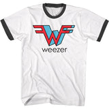 Weezer 3D W Short Sleeve Ringer Boyfriend Tee