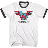 Weezer 3D W Short Sleeve Ringer T-Shirt