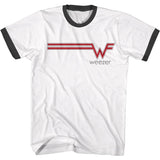 Weezer W Streak Short Sleeve Ringer T-Shirt