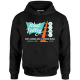 West Valley Bowl - Canoga Park, CA - Vintage Bowling Alley - Unisex Hoodie