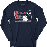 Westchester Bowl - Bakersfield, CA - Vintage Bowling Alley - Long Sleeve T-Shirt