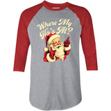 Where My Ho's At? - 3/4 Sleeve Raglan T-Shirt