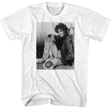 Whitney Houston - BW Brick Wall Sit T-Shirt