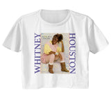 Whitney Houston - Pastel How Will I Know Womens Crop Tee