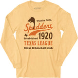Wichita Falls Spudders - Texas - Vintage Defunct Baseball Teams - Long Sleeve T-Shirt