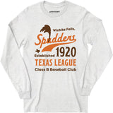 Wichita Falls Spudders - Texas - Vintage Defunct Baseball Teams - Long Sleeve T-Shirt