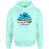 Willow Grove Park Lanes - Willow Grove, PA - Vintage Bowling Alley - Unisex Hoodie