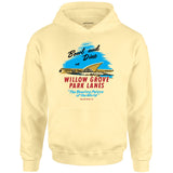 Willow Grove Park Lanes - Willow Grove, PA - Vintage Bowling Alley - Unisex Hoodie