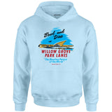 Willow Grove Park Lanes - Willow Grove, PA - Vintage Bowling Alley - Unisex Hoodie