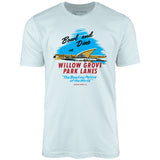 Willow Grove Park Lanes - Willow Grove, PA - Vintage Bowling Alley - Unisex T-Shirt