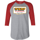WKRP in Cincinnati - 3/4 Sleeve Raglan T-Shirt