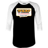 WKRP in Cincinnati - 3/4 Sleeve Raglan T-Shirt