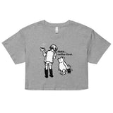 Shhh Coffee First Women's Crop Tee