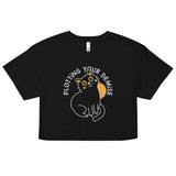 Plotting Your Demise Women's Crop Tee