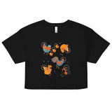 Chickens In Space Women's Crop Tee