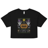 Ugly Halloween Sweater Women's Crop Tee