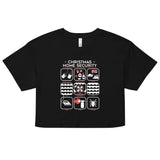 Christmas Home Security Women's Crop Tee