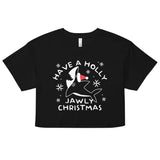 Have A Holly Jawly Christmas Women's Crop Tee