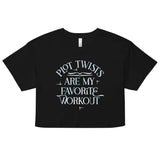 Plot Twists Are My Favorite Workout Women's Crop Tee